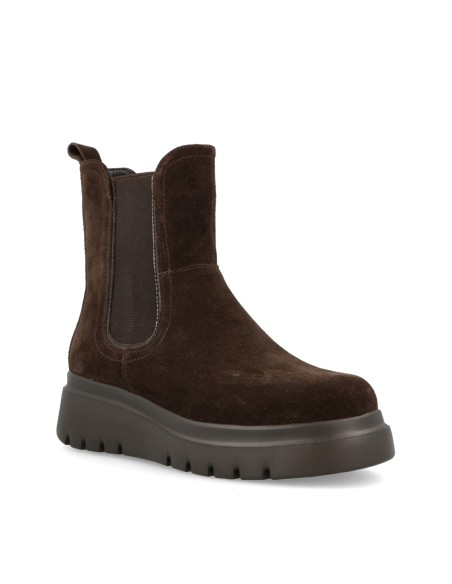 Impronte Maddalena Chelsea Veloursstiefeletten mit Keilabsatz
